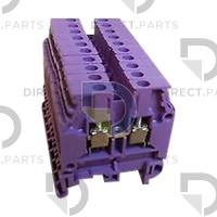 Purple Din Rail Mount Wiring Screw Terminal Blocks Image